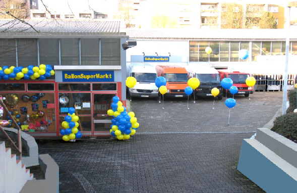 Ballonsupermarkt Luftballons Ballonsupermarkt Riesenangebot in Verkaufshallen auf 600 qm